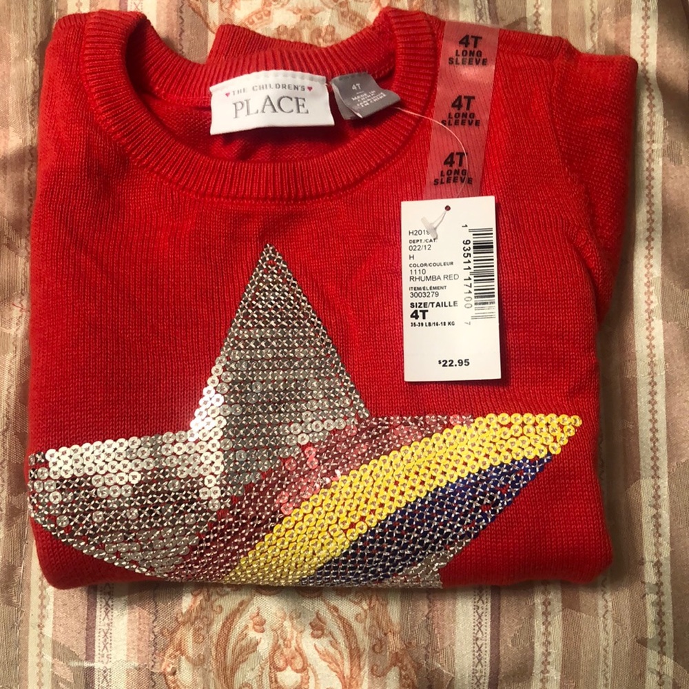 Toddlers reds sweater for girls